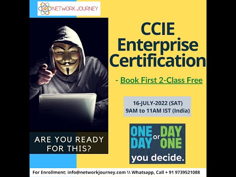 (CCIE LAB#2) CCNP & CCIE ENTERPRISE Integrated Online Batch \\ Admission Started