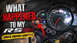 Why Is My RS 200 Showing Check Engine Light? 😨 Something Is Now Cooking 🥳