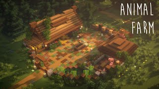 Minecraft | How to build a Animal Farm - Java & Bedrock