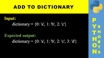 Add to dictionary  | Python shorts