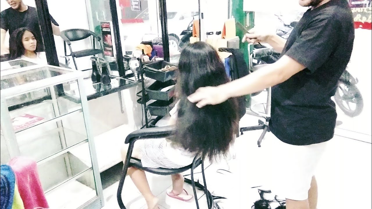  Potong  rambut  sasak wanita  rambutnya banyak dan tebal 