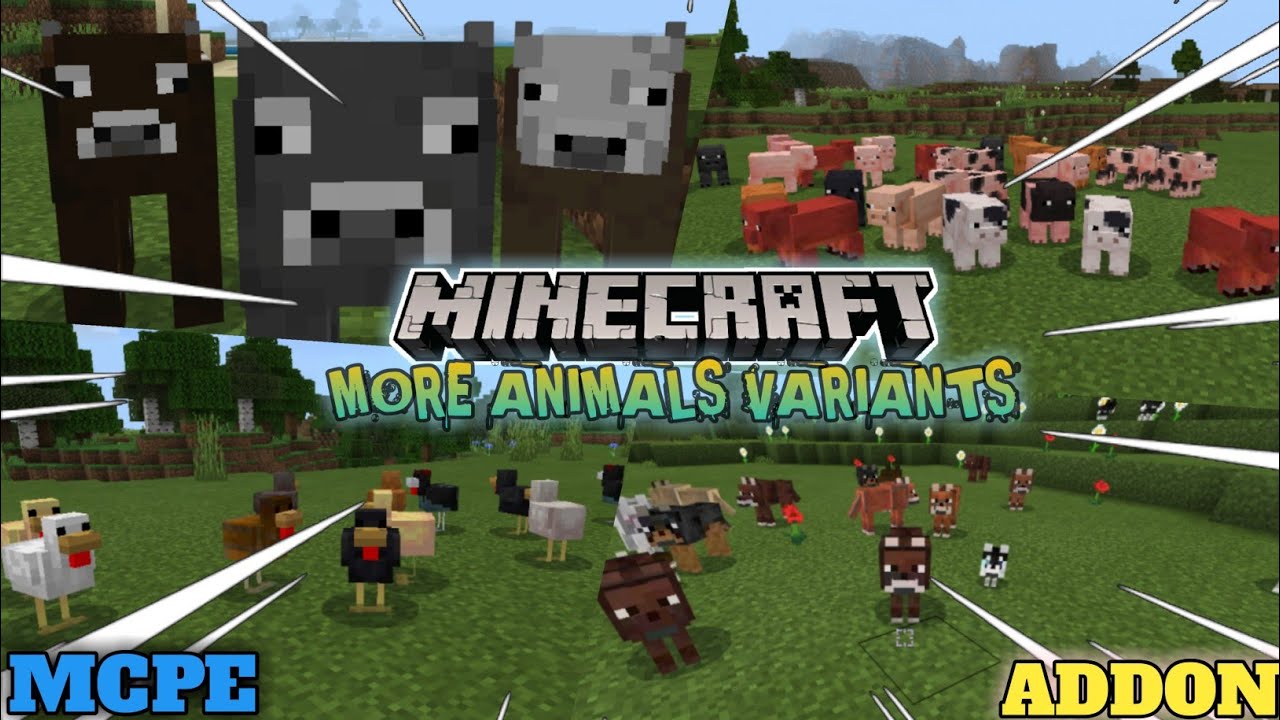 More Animals Variants For Minecraft Pe | More Mob Variants In Minecraft ...