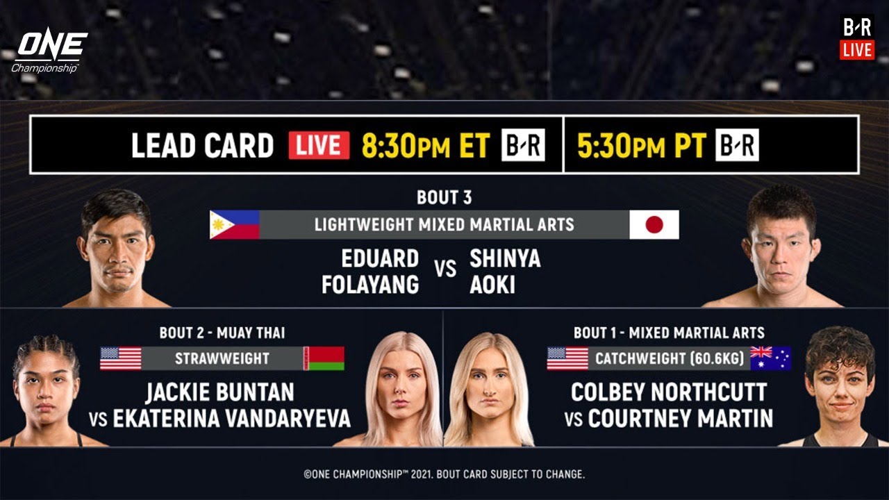 ONE Championship: ONE on TNT IV Lead Card (Full Event) - YouTube