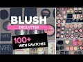 Massive Blush Declutter!! - Over 100 Blushes With Swatches