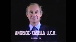 Senador De La Rúa - Propaganda De La Ucr 1989 Buena Calidad