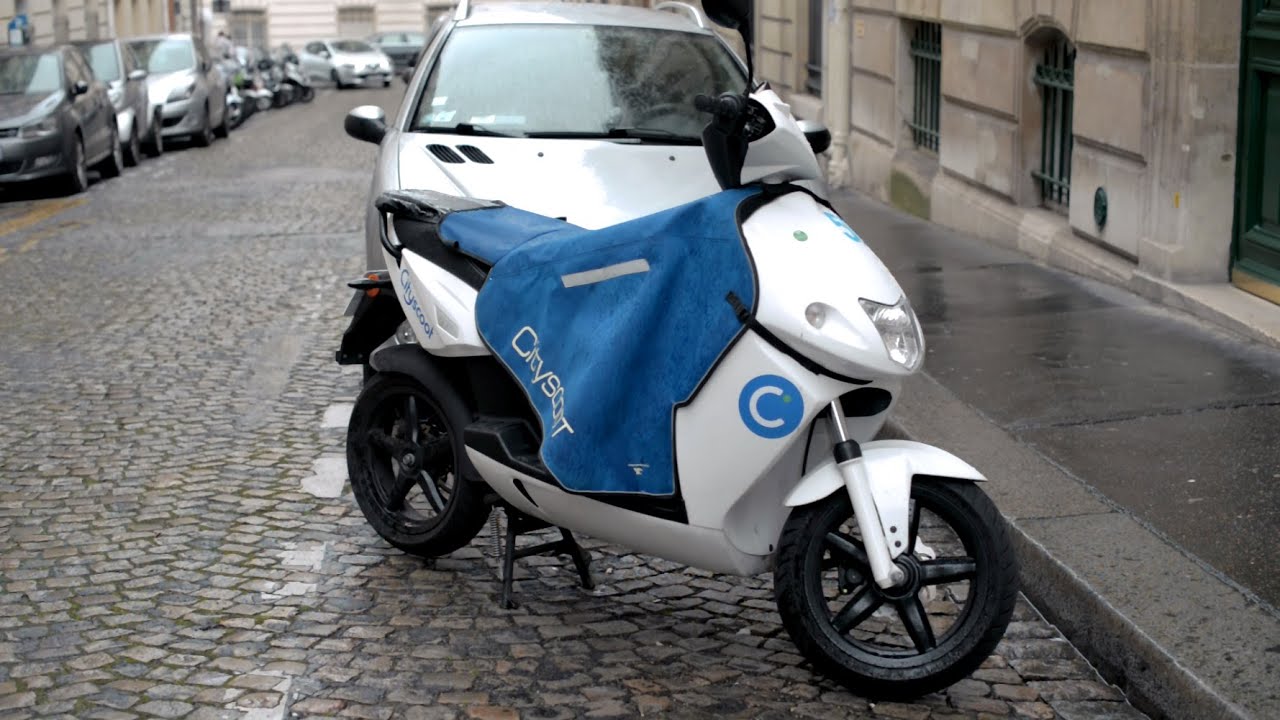CityScoot, des scooters électriques en libreservice à Paris YouTube