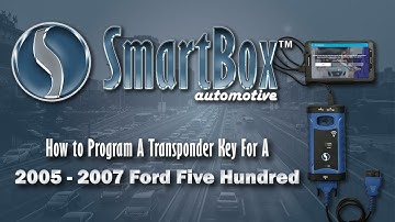 How to Program a Transponder Key to a 2005 - 2007 Ford Five Hundred