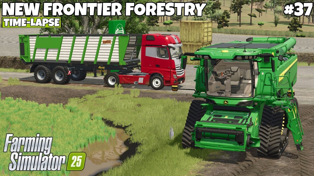 BUY NEW HARVEST & CANOLA HARVESTING | NEW FRONTIER FORESTRY | Farming Simulator 25 | EP - 37