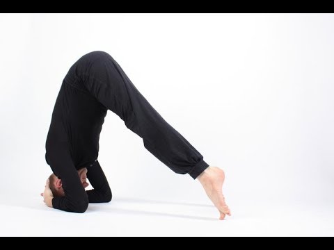 Ardha Sirsasana. Video-lessons of Openyoga.