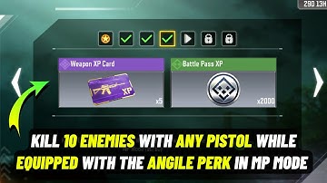 Kill 10 Enemies with Any Pistol While Equipped with the Agile Perk in MP Mode CODM 2023