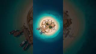 Island → Luxury Resort 🌴 Full Build  #ai #drone #island #luxury #building 