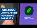 Robinhood drops after reporting earnings