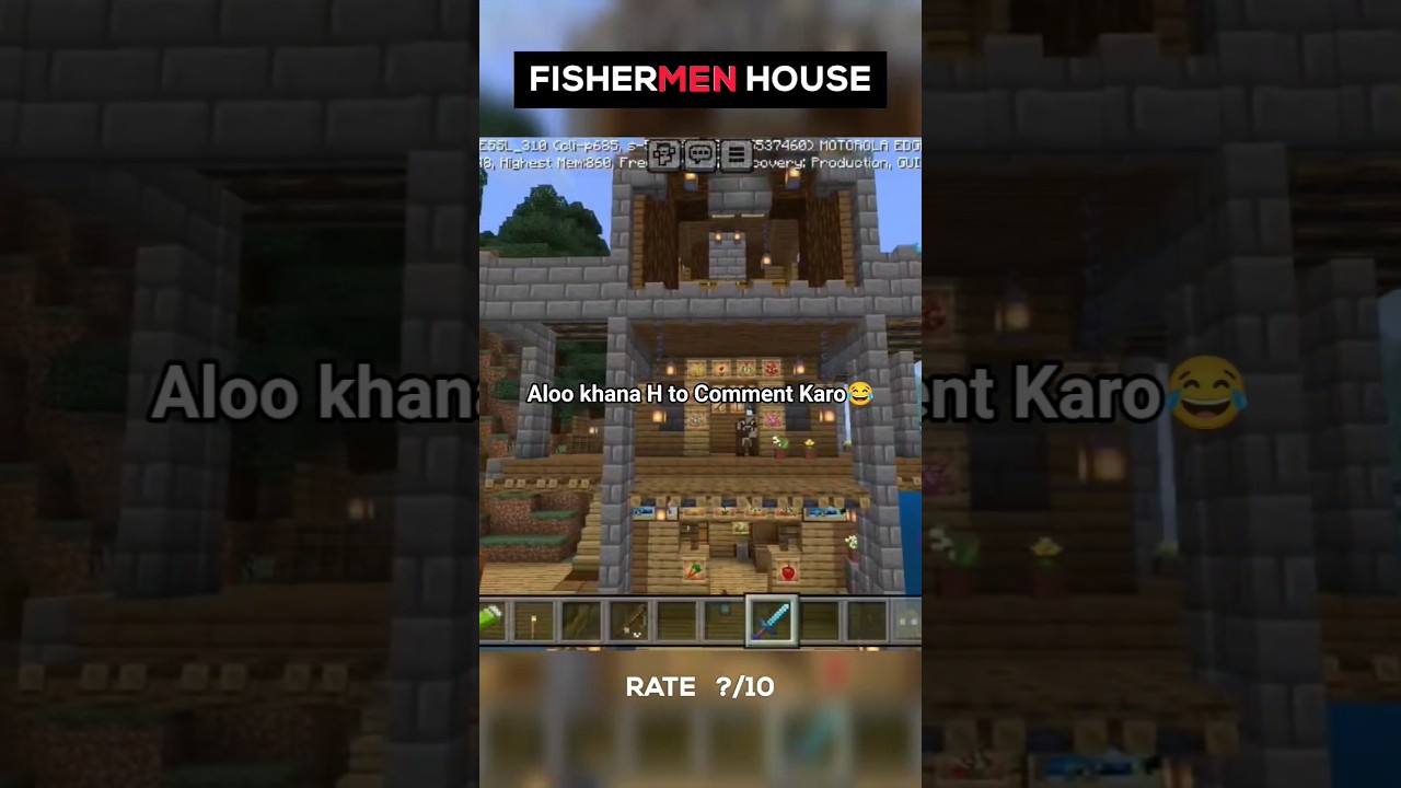 Simple Fisherman House in Minecraft 