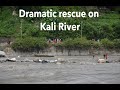 EXCLUSIVE | Dramatic rescue on Kali River | तीन लोगों को डूबने से बचाया | Uttarakhand Rains