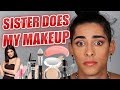 SISTER DOES MY MAKEUP!!! - FLAMINGEOS