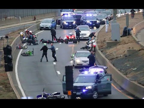 Bikers vs cops - best dirt bike & motorcycle police chases #2