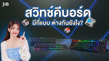 สวิทช์คีย์บอร์ดมีกี่แบบและแตกต่างยังไง คลิปนี้มีคำตอบ  | JIB Review EP.220