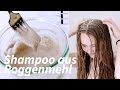 Haare 10 Tage fettfrei mit Roggenmehl | Minimalismus im Badezimmer |  No Poo