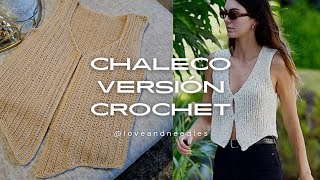 Chaleco tejido Kendall Jenner #tutorial#crochet #crochetclothing #prendasacrochet @loveandneedles