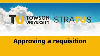 Approving a Requisition
