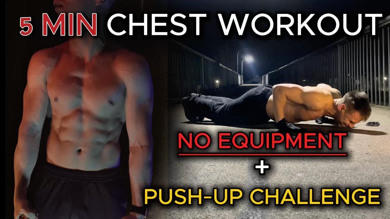 5-Minute Chest Workout at Home – No Equipment + Push-Up Challenge ...