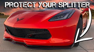 How to PROTECT the C7 Corvette Front Splitter! | ACS Composite and Scrape Armor