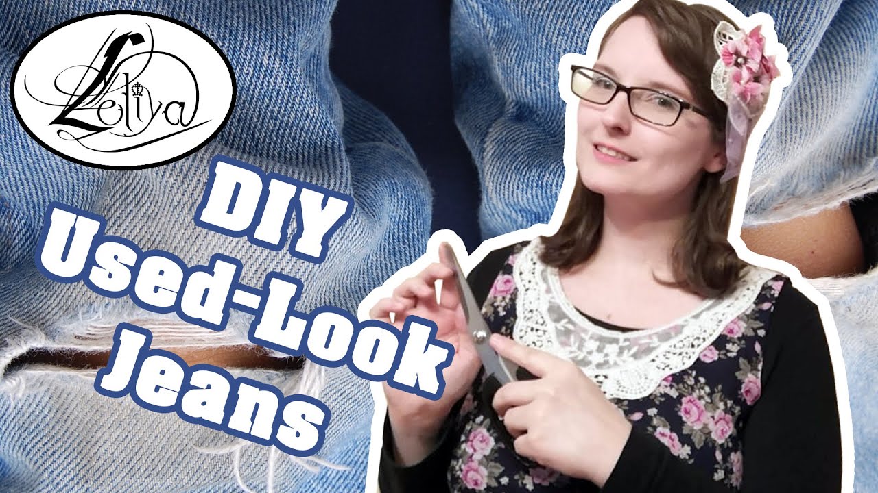 DIY: Löcher in Jeans - Used-Look zum selber machen - YouTube