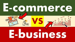 Differences between E-commerce and E-business.
