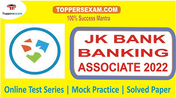 JK BANK BANKING ASSOCIATE Online Test Series 2022 | Mock Practice | Solved Paper | Printed Matcrial