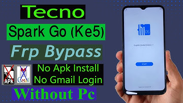 Tecno Spark Go (KE5) FRP Bypass Without Pc 🔥 Spark Go Google Account Unlock.