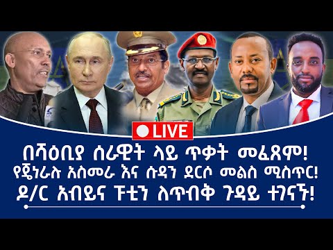 በሻዕቢያ ሰራዊት ላይ ጥቃት መፈጸም የጄነራሉ አስመራ እና ሱዳን ደርሶ መልስ ሚስጥር ዶ ር አብይና ፑቲን ለጥብቅ ጉዳይ ተገናኙ