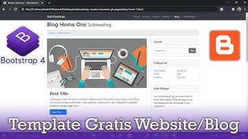 Template Website bootstrap 4 | portfolio and blog