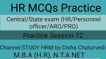 UPRVUNL ARO previous year paper HR|Practice session 12|hr mcq|hr practice questions