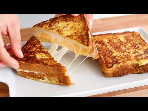 Ive never had such delicious Toast for breakfast! Easy and quick double cheese toast