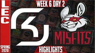 SK vs MSF Highlights | LEC Spring 2020 W6D2 | SK Gaming vs Misfits Gaming