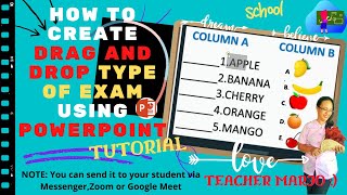 How to Create DRAG and DROP Type of Exam Using Power Point Application :) screenshot 4