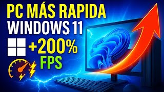 WINDOWS 11 +200% 🚀 | Optimiza y Acelera tu PC (Guía 2025) +FPS y Rendimiento