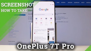 How to Capture Screen in OnePlus 7T Pro - Take Screenshot