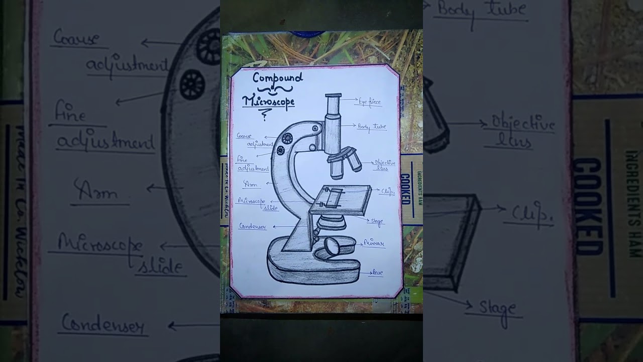 How to make a compound microscope in easy way. /with each parts ❤👍🌟💯/ @short 