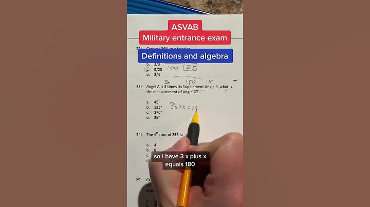 ASVAB AFQT Math Knowledge answers 23