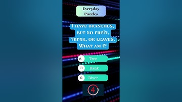 What Has Branches but No Fruit, Trunk, or Leaves,    brainteaser #riddle #puzzlefun #puzzlechallenge