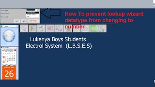 How to Stop Lookup Wizard Datatype from Changing to Number in Microsoft Access Profile