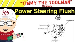 Power Steering Flush and Reservoir Cleaning