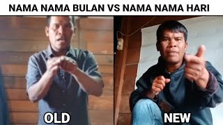 nama nama bulan vs nama nama hari