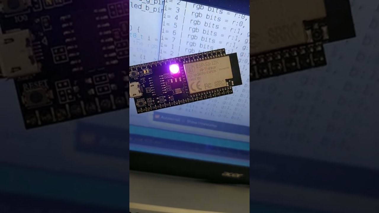 Blink Built In Rgb Led Esp32 S3 Arduino Youtube