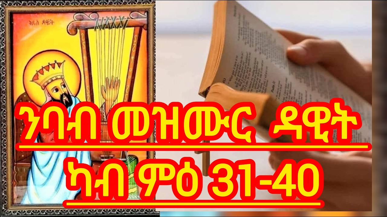 🛑ንባብ ልበ ኣምላኽ መዝሙረ #ቅዱስዳዊት ከ ምዕራፍ 31-40