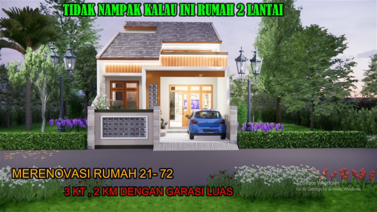 RENOVASI RUMAH SUBSIDI  2 LANTAI TERLIHAT 1 LANTAI