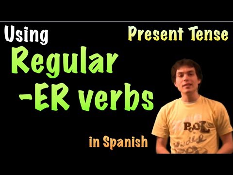 01034 Spanish Lesson - Present Tense - regular -ER verbs