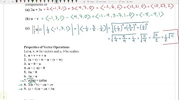 Multivariable Calculus 12.2 –  Vectors