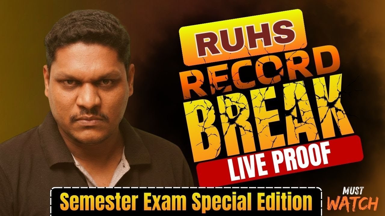 RUHS Semester Result Awaited? ❌ रुको पहले देखो RECORD BREAK' का LIVE TRUTH | BSc Nursing/MBBS Update